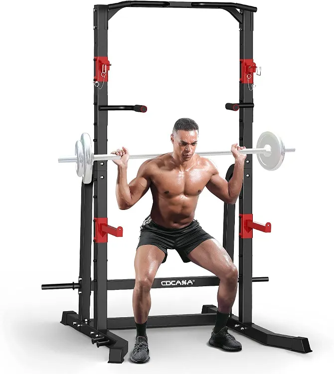 CDCASA Power Squat Rack - All-In-One Station