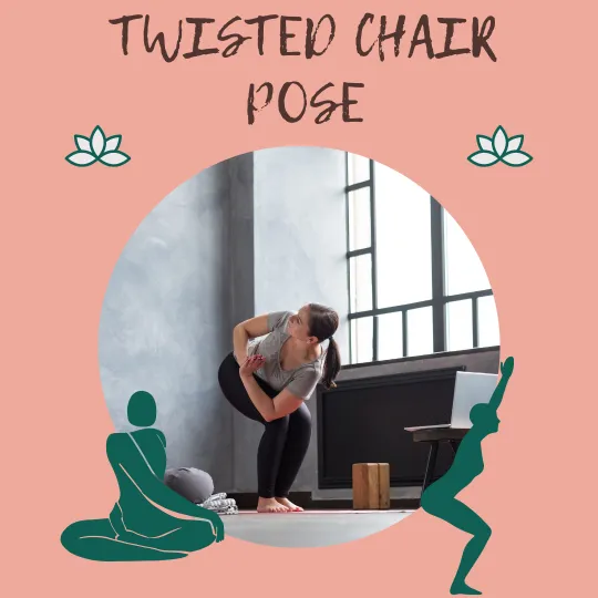 Yoga - Twisted chair pose