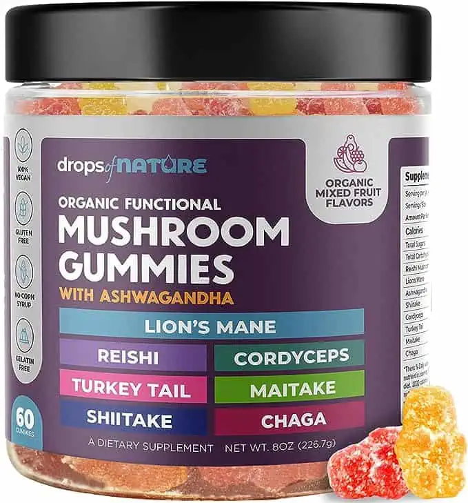 Drops Of Nature Lions Mane Mushroom Supplement